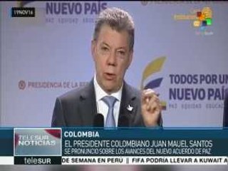 Colombia: Santos se pronuncia sobre avances del acuerdo de paz