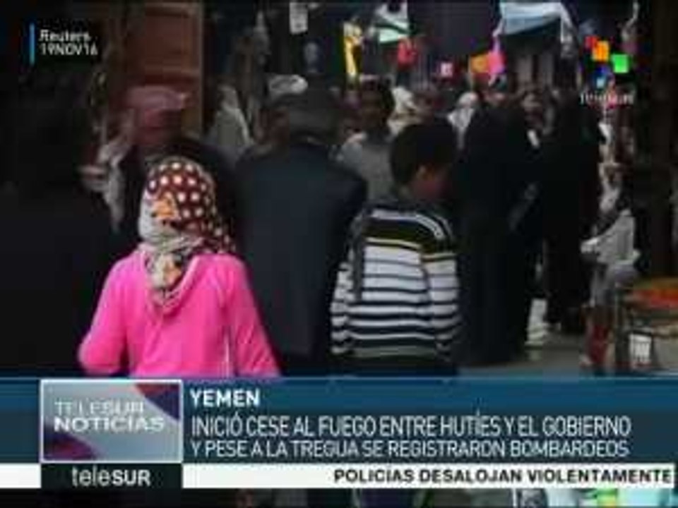 Entra en vigor cese al fuego en Yemen