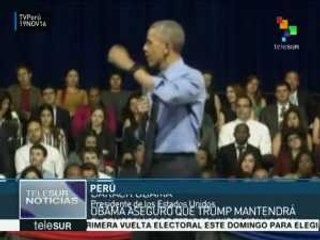Asegura Obama que EEUU seguirá dentro de la OTAN en gobierno de Trump