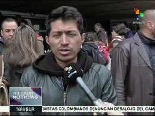 Colombia: alcalde de Bogotá ordenó desalojo del Campamento por la Paz