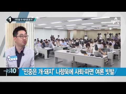 나향욱 ‘개·돼지’ 망언…술자리서 무슨 일이?_채널A_뉴스TOP10