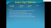 Jeden Tag 7 Wörter | Deutsche Wortschatz | 17.Tag