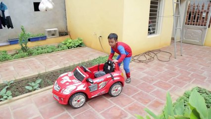 Frozen Elsa vs Spiderman! Two Spidermans Thief Fails Toy Cars & Police Arrest! Superheroes Kids Fun