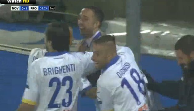 Andrea COCCO Amazing Goal wooow - Novara Calcio 0-1 Frosinone Calcio - (20/11/2016)