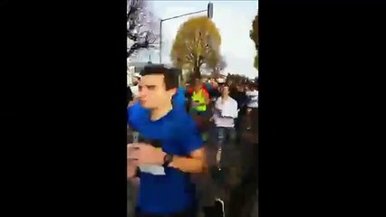 Téléthon Brumath 2016 départ course adultes