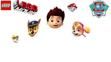 Ryder Skye Chase PAW PATROL FULL Transforming into LEGO MOVIE español Coloring book videos for Kids