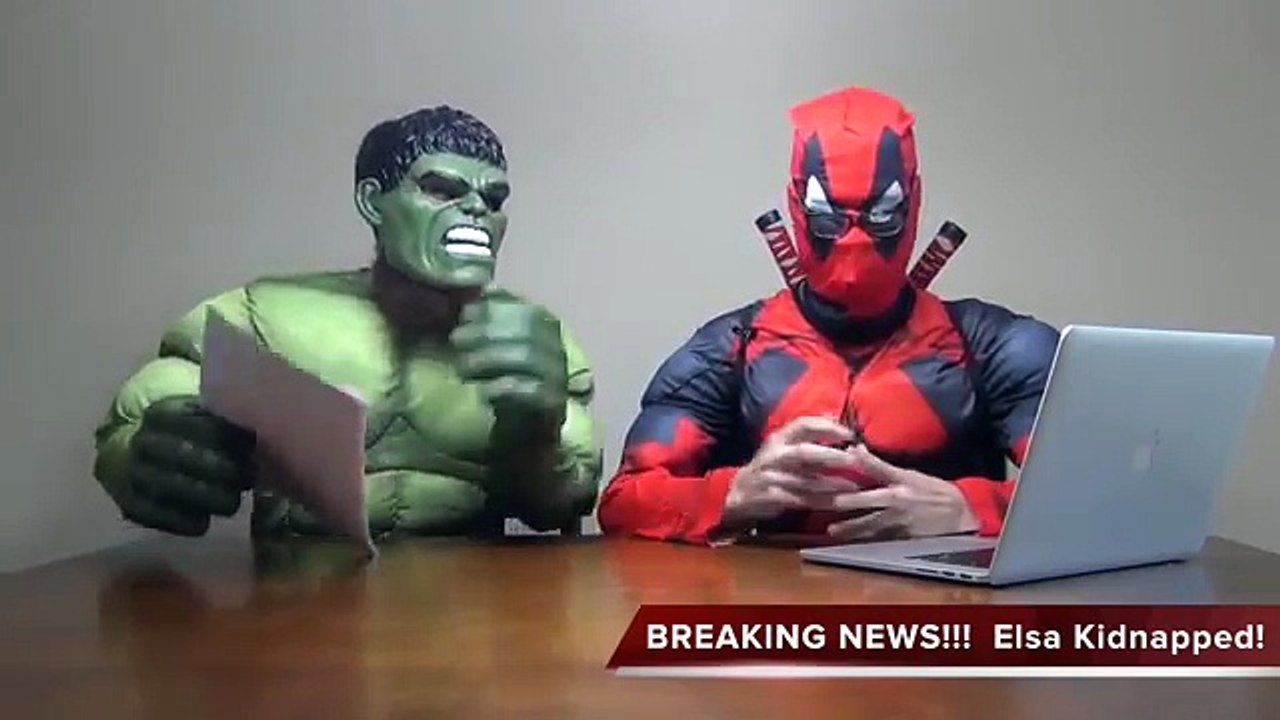 Frozen Princess Elsa Kidnapped by hiphop Zombie In Real LIFE Spiderman Superhero Movie Hulk Deadpool