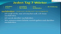 Jeden Tag 7 Wörter | Deutsche Wortschatz | 16.Tag