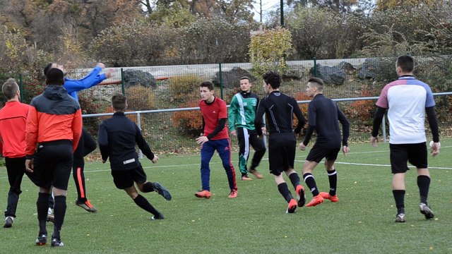 Enchaffement du fe de st fons avant le match contre gleize