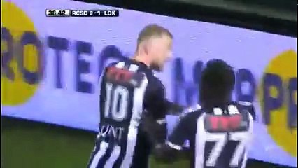 Sporting Charleroi vs Lokeren 2-1  David Pollet Fantastic Goal  Jupiler League 20-11-2016 (HD)