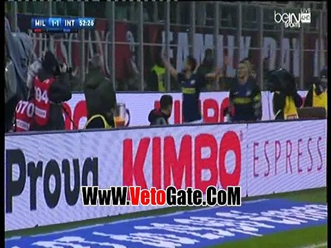 كاندريفا يتعادل بالهدف الاول لـ انتر ميلان فى ميلان
