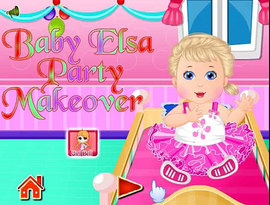 Disney Frozen Games - Baby Elsa Party Makeover - Video games for children