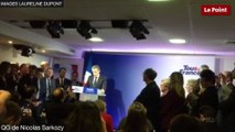 Primaire de la droite : les premiers mots de Nicolas Sarkozy à son QG