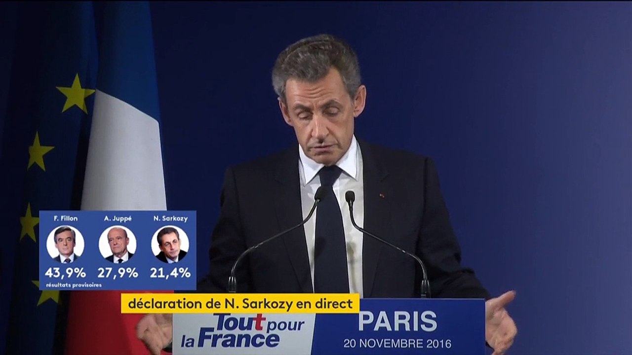 Nicolas Sarkozy : "François Fillon me paraît avoir le mieux compris les défis qui se posent à la France"
