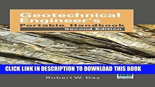 [PDF] Epub Geotechnical Engineers Portable Handbook, Second Edition Full Online