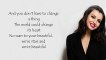 Rebecca Black ׃ Scars To Your Beautiful - Lyrics ⁄⁄ Alessia Cara