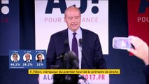 Premier tour de la primaire à droite : regardez en intégralité la réaction d'Alain Juppé