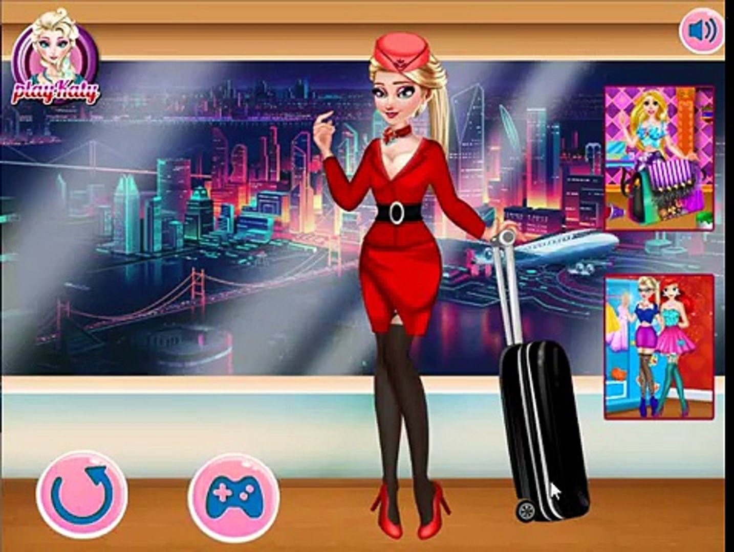 Elsa Stewardess Fashion - Best Kids Games - Best Video Games - Best Baby Games