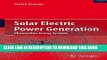 Ebook Solar Electric Power Generation - Photovoltaic Energy Systems: Modeling of Optical and
