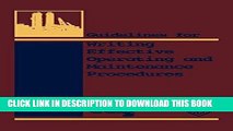 Ebook Guidelines for Writing Effective Operating and Maintenance Procedures Free Read