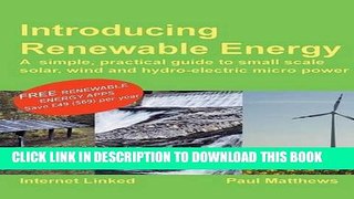 Ebook Introducing Renewable Energy Free Read