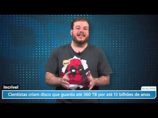 Cientistas criam disco que guarda até 360 TB por até 13 bilhões de anos