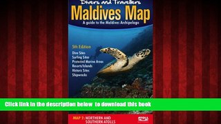 Best books  Divers  and Travellers  Maldives Map: Northern and Southern Atolls (English and