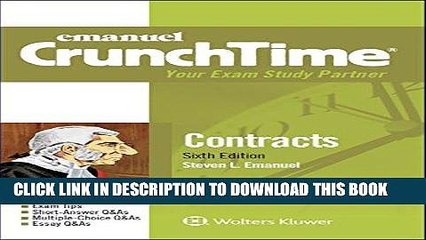 Ebook Emanuel CrunchTime: Contracts Free Read