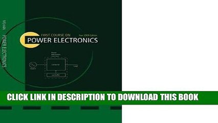 [PDF] Online First Course on Power Electronics Full Kindle