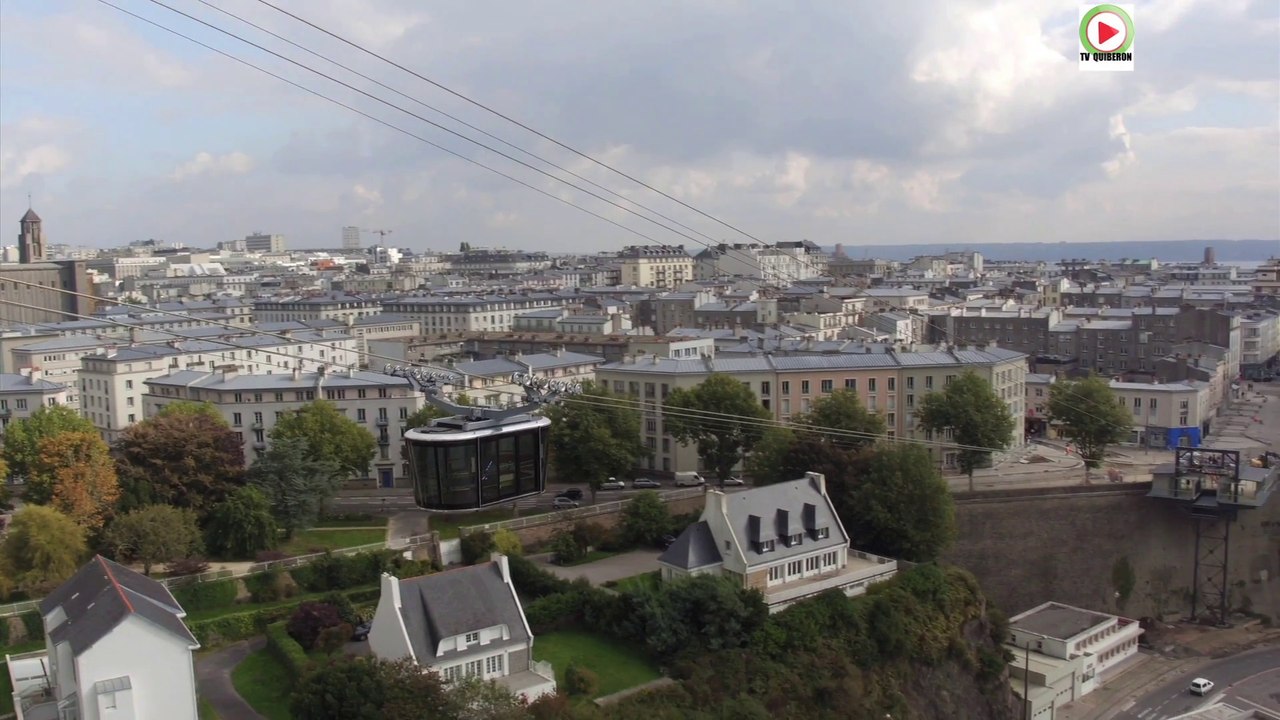 Brest    |   Vol en Drone au dessus du Téléphérique - Bretagne Télé