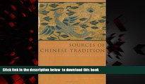 Best book  Sources of Chinese Tradition, Vol. 2: From 1600 Through the Twentieth Century