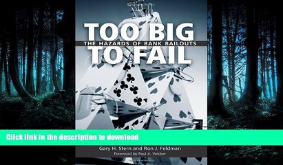 EBOOK ONLINE  Too Big to Fail: The Hazards of Bank Bailouts  GET PDF