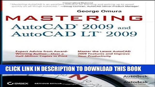 [PDF] Download Mastering AutoCAD 2009 and AutoCAD LT 2009 Full Epub