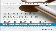 Best Seller Business Secrets from the Bible: Spiritual Success Strategies for Financial Abundance