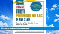 FAVORITE BOOK  Ultimate Guide to Forming an LLC in Any State, Second Edition (Ultimate Series)