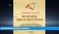 READ BOOK  Business Organizations Keyed to Courses Using Klein, Ramseyer   Bainbridge s Business