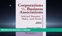 READ BOOK  Corporations and Other Business Associations Selected Statutes, Rules, and Forms