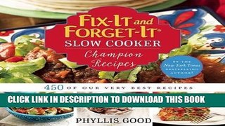 Best Seller Fix-It and Forget-It Slow Cooker Champion Recipes: 450 of Our Very Best Recipes Free