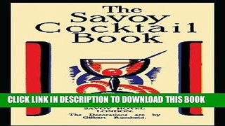 Best Seller The Savoy Cocktail Book Free Read