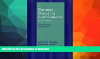 FAVORITE BOOK  Business Basics for Law Students: Essential Terms and Concepts (Essentials for Law