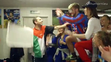 Match de foot où les joueurs sont totalement bourrés