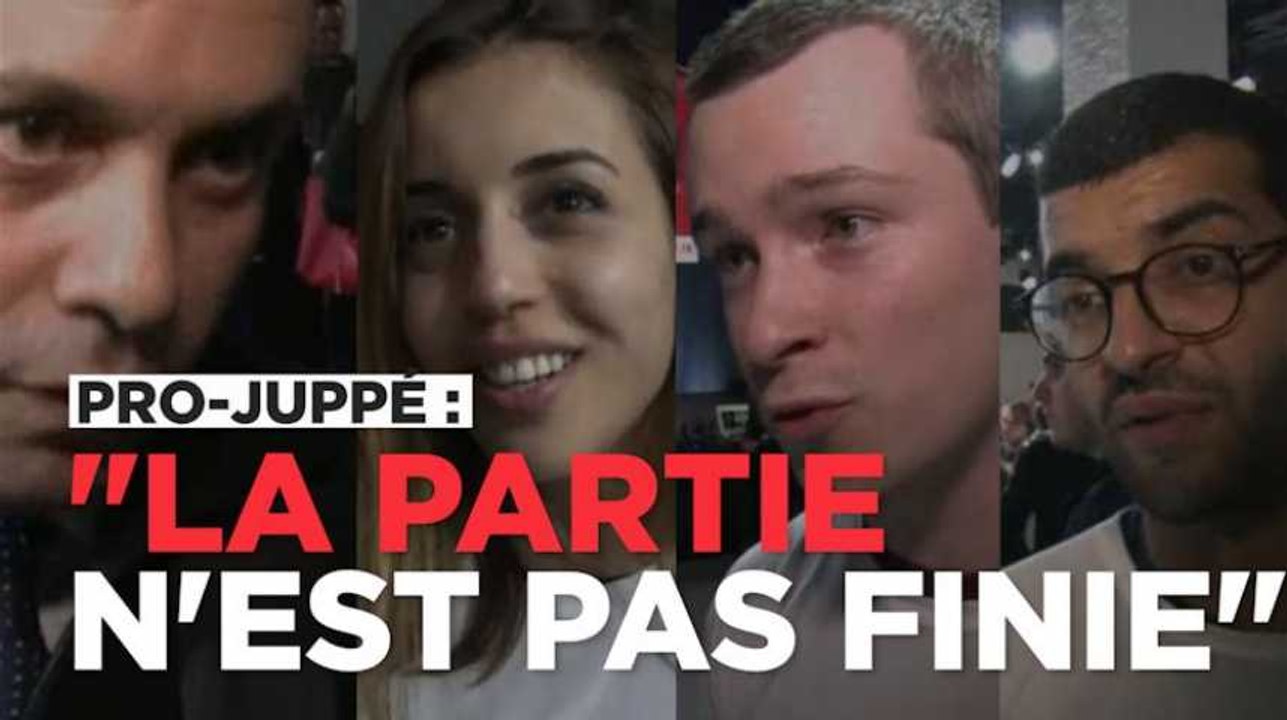 "La partie n'est pas finie" pour les soutiens d'Alain Juppé