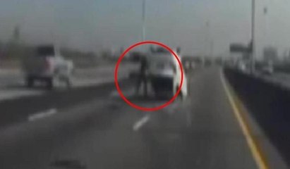 Taklalar atan otomobilden böyle çıktı