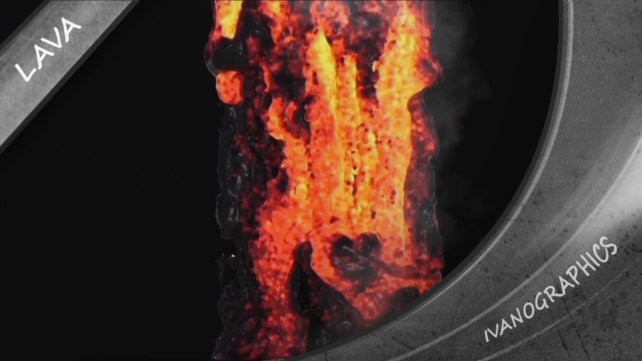 Lava 3D realistica
