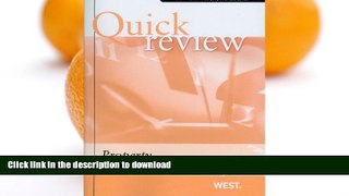FAVORITE BOOK  Sum and Substance Quick Review on Property (Quick Review Series) FULL ONLINE