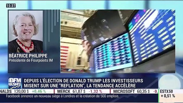 Les tendances à Wall Street: Le climat des affaires est plutôt positif après l'élection de Donald Trump , Béatrice Philippe - 21/11