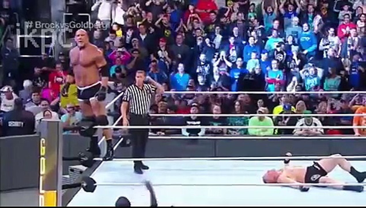 GOLDBERG vs Brock Lesnar Match 2016 Shocked WWE Universe