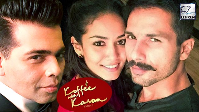 Shahid Kapoor And Mira Rajput In Koffee With Karan Season 5