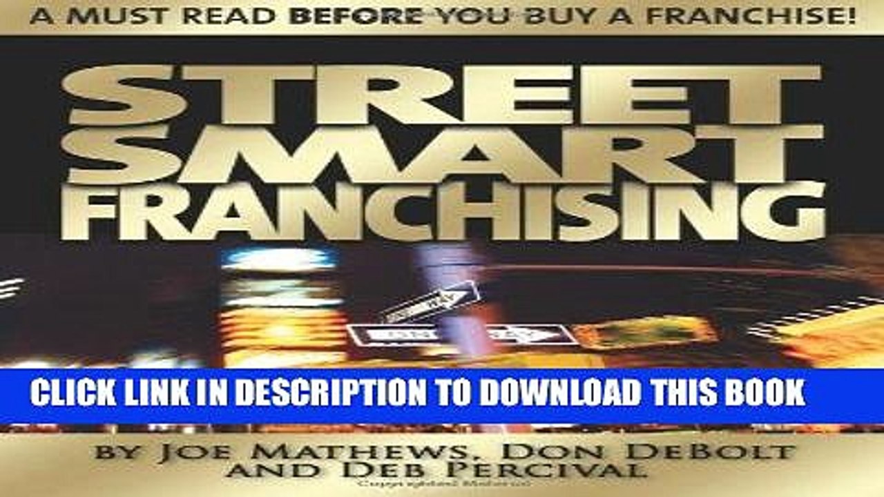 [PDF Kindle] Street Smart Franchising Audiobook Free