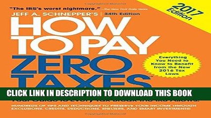 [PDF Kindle] How to Pay Zero Taxes, 2017: Your Guide to Every Tax Break the IRS Allows Audiobook